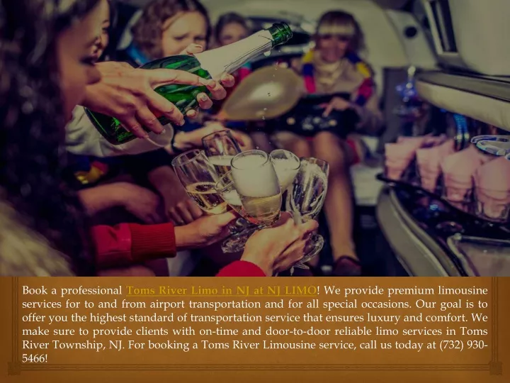 book a professional toms river limo