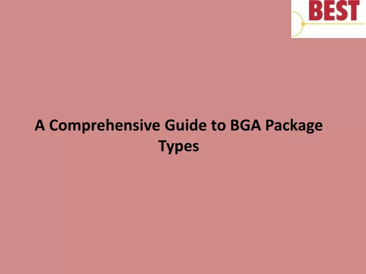 a comprehensive guide to bga package types