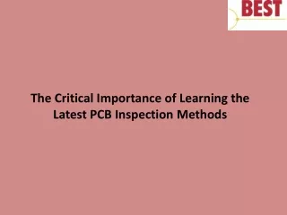 the critical importance of learning the latest