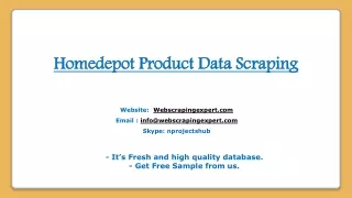 homedepot product data scraping