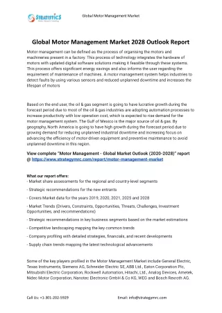 global motor management market