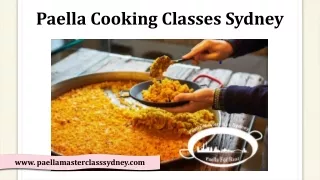 Paella Cooking Classes Sydney