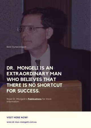 Dr. Mongelli The Best Gynaecology