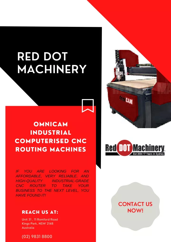 red dot machinery