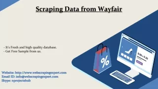 scraping data from wayfair