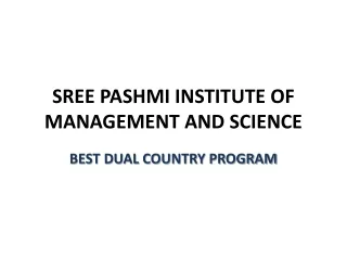 MBA DUAL COUNTRY PROGRAM