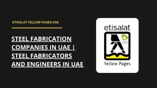 Steel Fabrication Companies in UAE | Steel Fabricators and Engineers in UAE