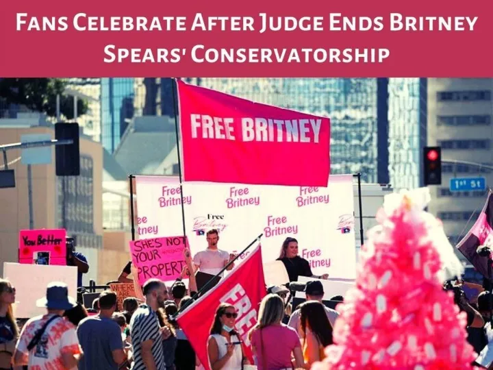 fans celebrate after judge ends britney spears conservatorship