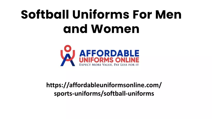 softball uniforms for men and women