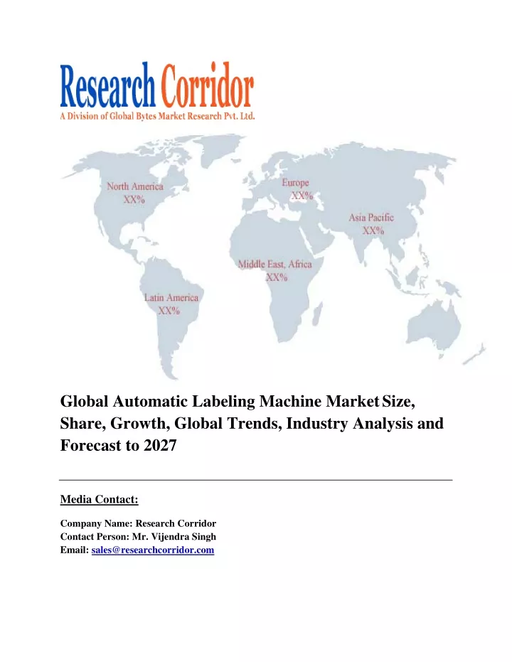 global automatic labeling machine market size