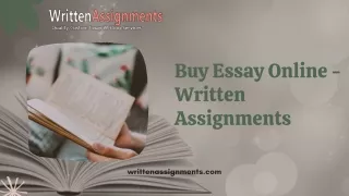 Buy Essay Online - Written Assignments