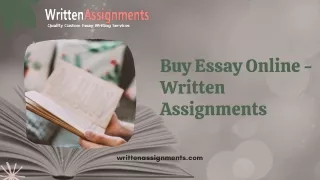 Buy Essay Online - Written Assignments