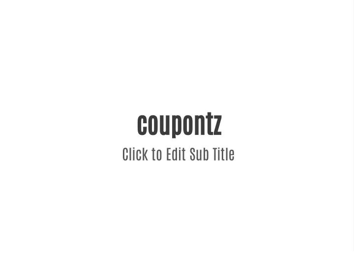 coupontz click to edit sub title