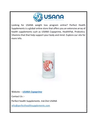 USANA Copaprime Perfecthealthsupplements.com