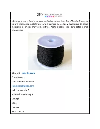 quieres comprar fornituras para bisuteria