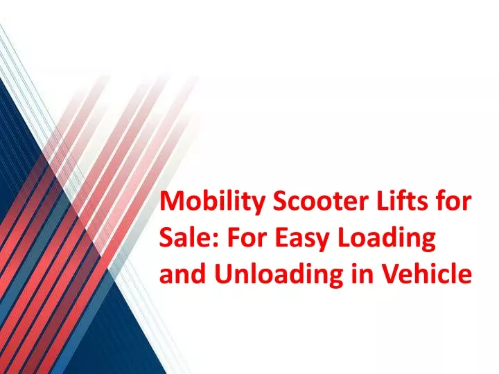 mobility scooter lifts for sale for easy loading