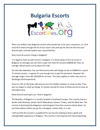 bulgaria escorts