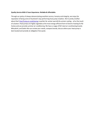 quality service with 6 years experience reliable