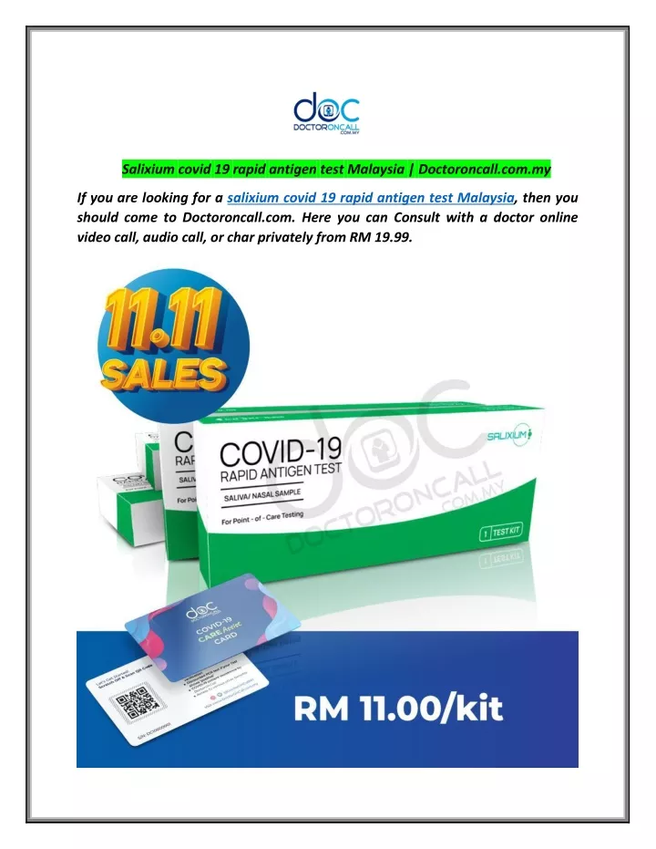 salixium covid 19 rapid antigen test malaysia