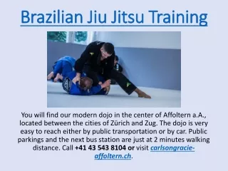 Brazilian Jiu Jitsu Training