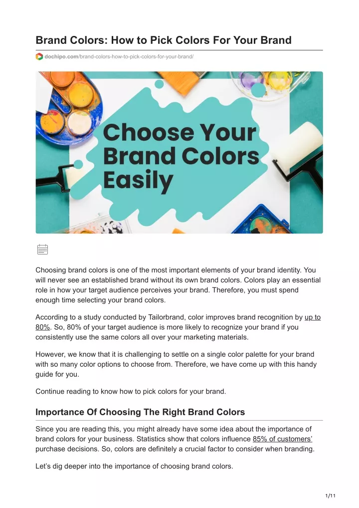 brand colors how to pick colors for your brand