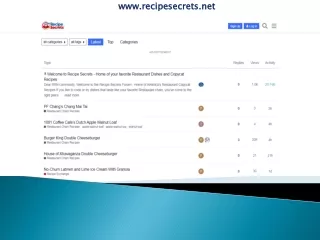 Recipesecrets.net