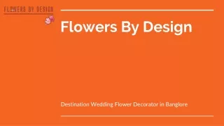 Amazing Floral Decor Ideas by Flowers By Design