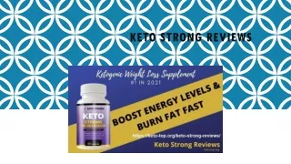keto strong Reviews