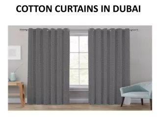 cotton curtains in dubai
