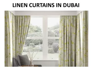 linen curtains in dubai
