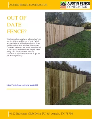 austin fence contractor