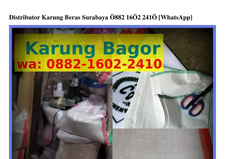 distributor karung beras surabaya
