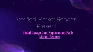 Global Garage Door Replacement Parts Market