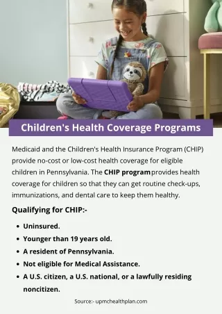 Children's Health Coverage Programs