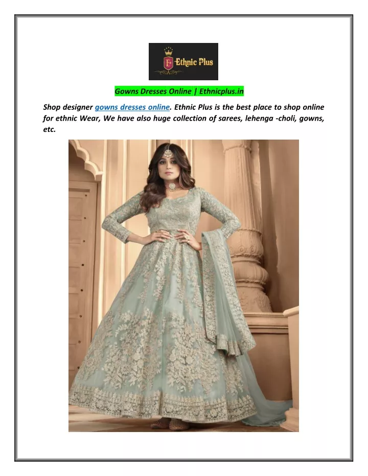 gowns dresses online ethnicplus in