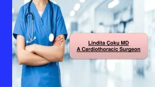 Lindita Çoku MD - A Cardiothoracic Surgeon