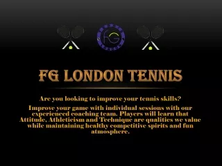 Best Tennis Programme In Central London