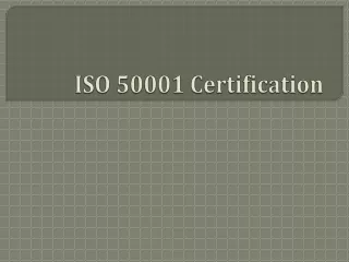 ISO 50001 Certification