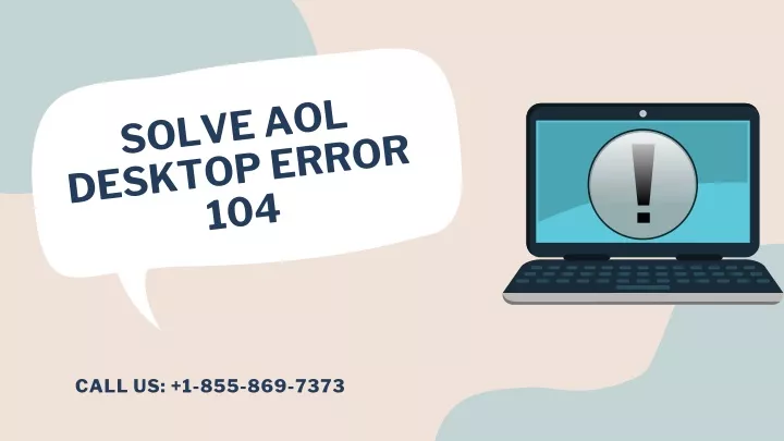 solve aol desktop error 104