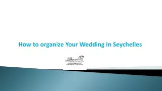 How to organize Your Wedding In Seychelles?