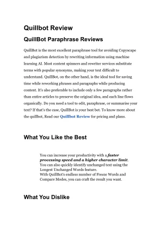 quillbot review