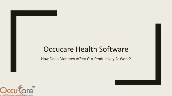 occucare health software