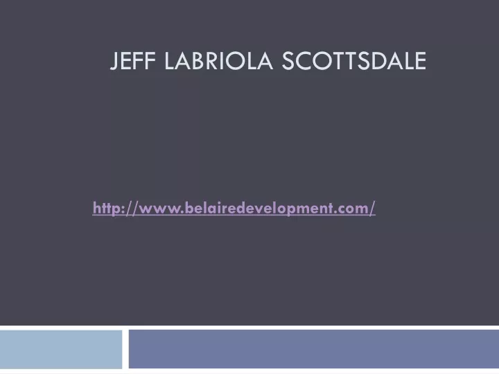 jeff labriola scottsdale