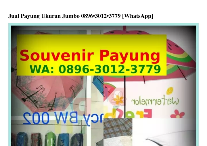 jual payung ukuran jumbo 0896 3012 3779 whatsapp