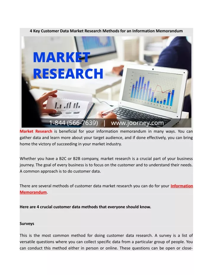 4 key customer data market research methods