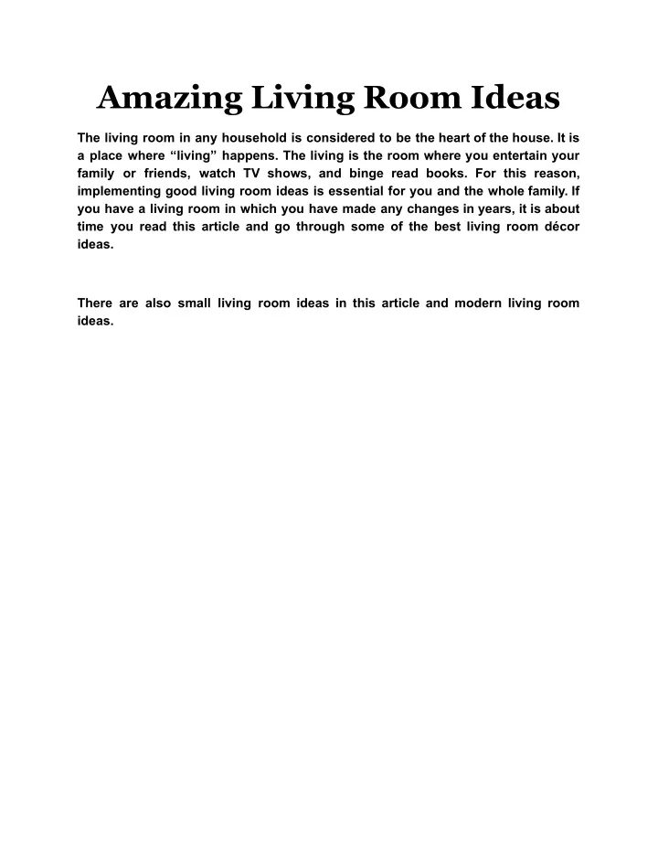 amazing living room ideas