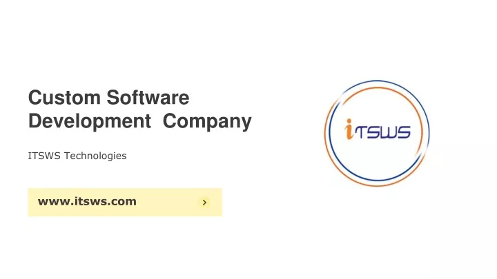 custom software development company