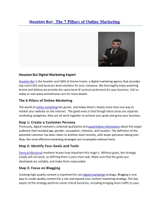 Houston Bui-How to build a digital marketing strategy