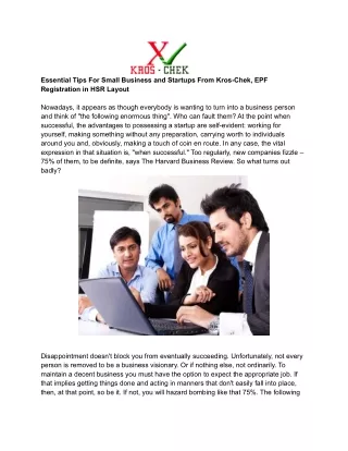 essential tips for small business and startups