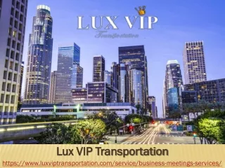 Lux VIP Transportation Naples FL